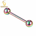 G23titan One Piece Free Shipping! G23 Titanium Straight Barbell Tongue Rings Body Piercing Jewelry SGS Certification