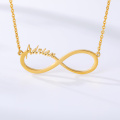 Customized Stainless Steel Infinity Name Necklace Boho Jewelry Personalized Heart Infinity Necklace Bridesmaid Gifts