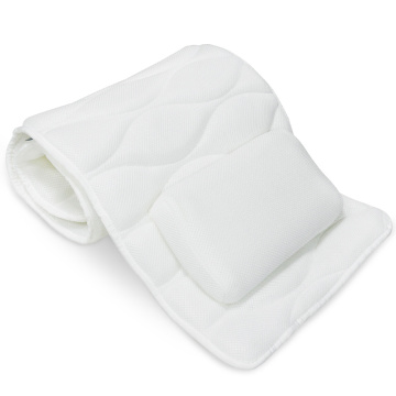 Full-Body Spa Bathtub Pillow Cushion, 3D Breathable Lying Cushion with Non-Slip Suction Cup, Bathtub Cushion with Pillow