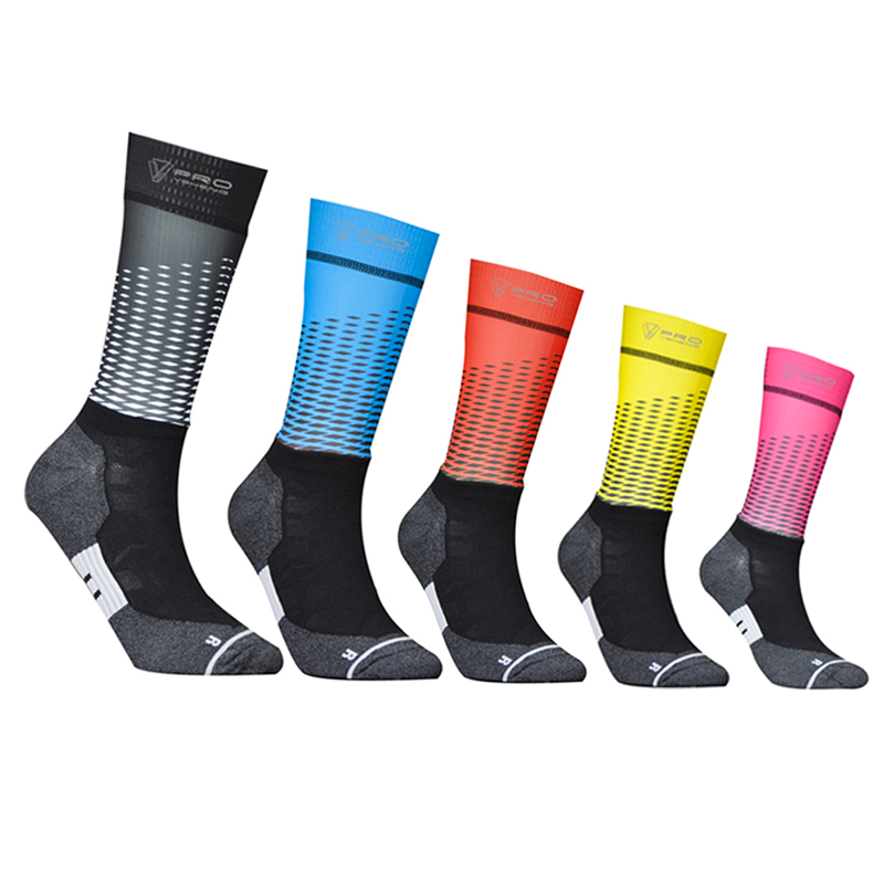 New Fiber Fabric Cycling Socks Professional Bike Team Aero Socks High Quality Road Bicycle Anti Slip Compression Sport Sock