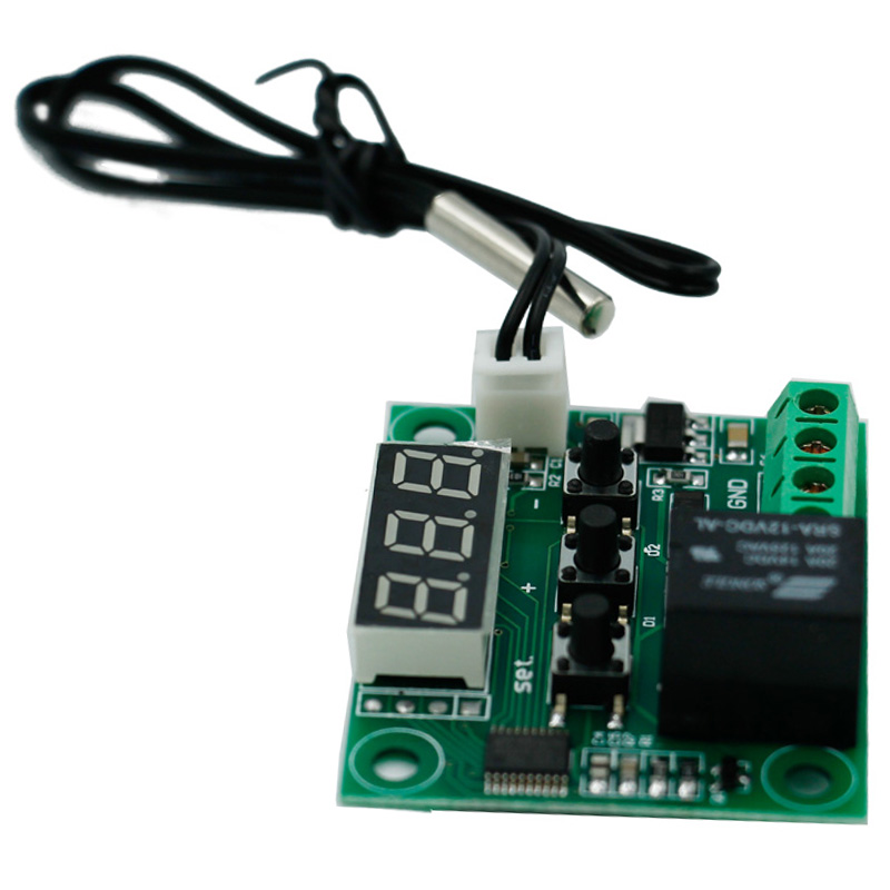 DC 12V Digital Heat Cool Temp W1209 Thermostat Temperature Control Switch Module On/Off Controller Board with Sensor 28% off