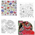 4 pcs/lot 24 Pages Mandalas Flower Coloring Book For Children Adult Relieve Stress Kill Time Graffiti Painting Drawing Art Books