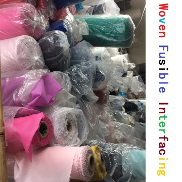 10M/Lot Single Face Glue Stretch Colorful Interfacing Cloth-lined Fusible Interlining Soft Thin Sewing Fabric 30D