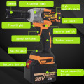 68V/88 6000mAh Rechargeable Battery Brushless Cordless Electric Impact Socket Wrench Car Home Dual Speed Hand Drill Power Tools