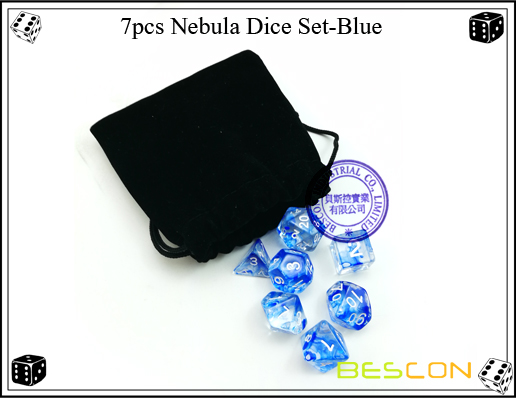 7pcs Nebula Dice Set-Blue-1