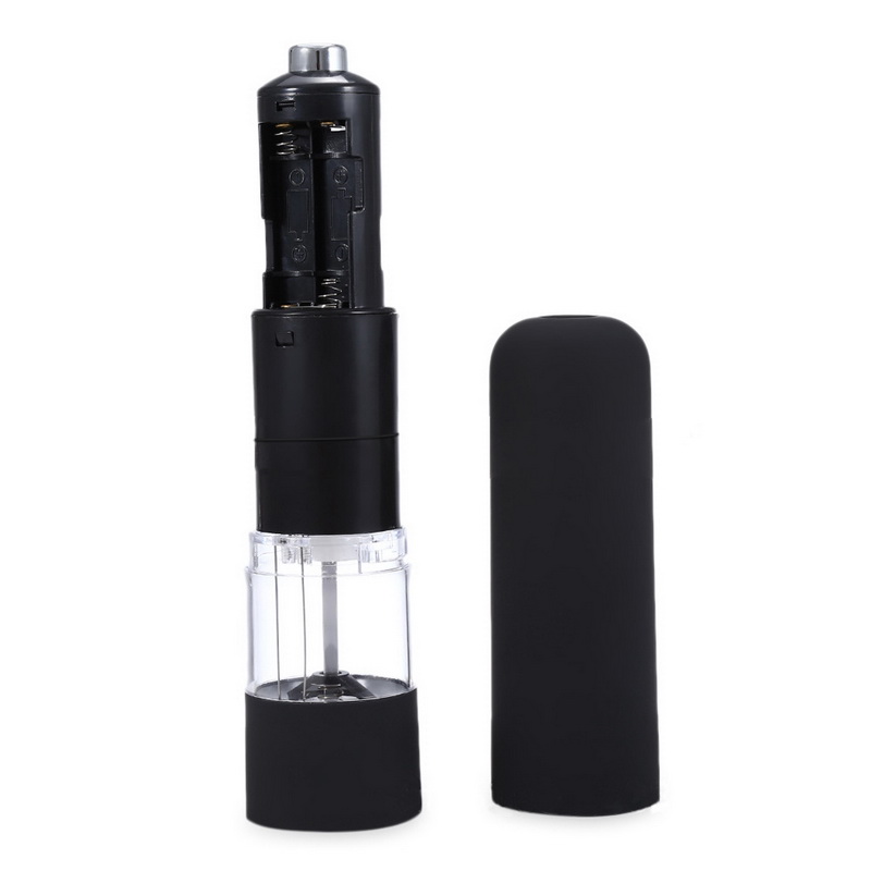 Electric Pepper Grinder Salt Spice Herbal Containers with LED Lights Mill Adjustable Coarseness Home Kitchen Cooking BBQ Tools