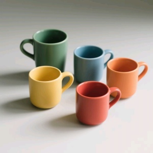 Simple style ceramic cup