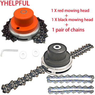 New Model Chain Auto Bump Feed Head with Bonus Chain,trimmer Head,brush Cutter Grass Trimmer Replacement