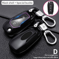 Case Car Key Cover For Ford Fusion Fiesta Escort Mondeo Everest Ranger Accessories Car Keychain Key Cover Cap Holder Protect Set