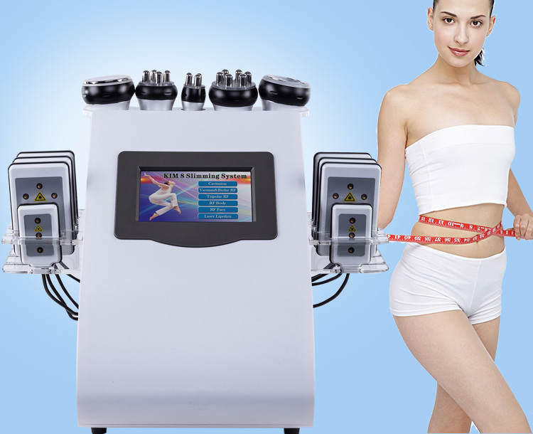 6 IN 1 Ultrasound Cavitation Machine Lipolaser RF Vaccum Slimming Body Sculpture Contouring Cool Face Lifting Equipment