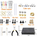 LMDZ 48 Colors DIY Wool Felt Kit Fiber Material Handle Wool Roving Needlework Spinning Craft Kits Handmade Felt Needle Set