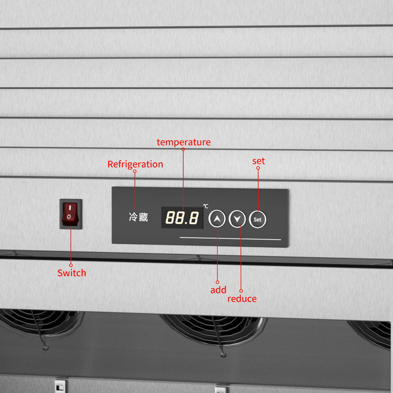 supermarket refrigerator showcase display cooler