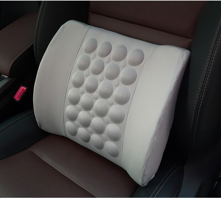 PUOU Universal Waist Safety Chair Cushion High Quality Electric Massage Car Backrest Waist Support Lumbar Support Pillow