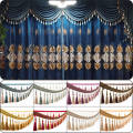 1M Curtain Tassel Beaded Fringe Sewing Trim Braid Boho Upholstery DIY Luxury