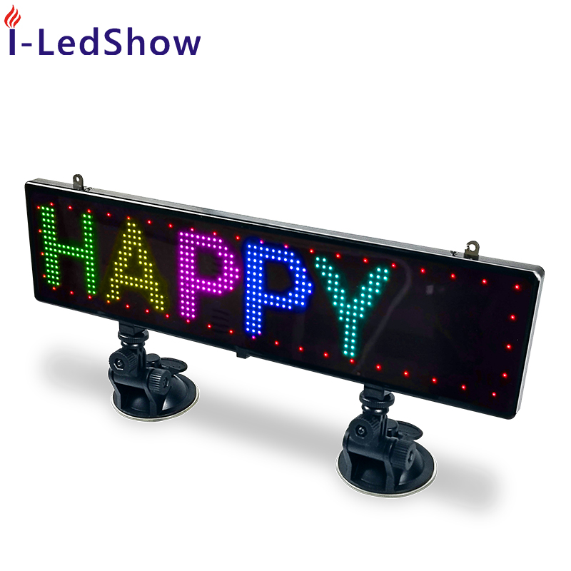 16*80 pixel super thin 12V Programable Led Car Advertising Display Board car led scrolling message car rear display