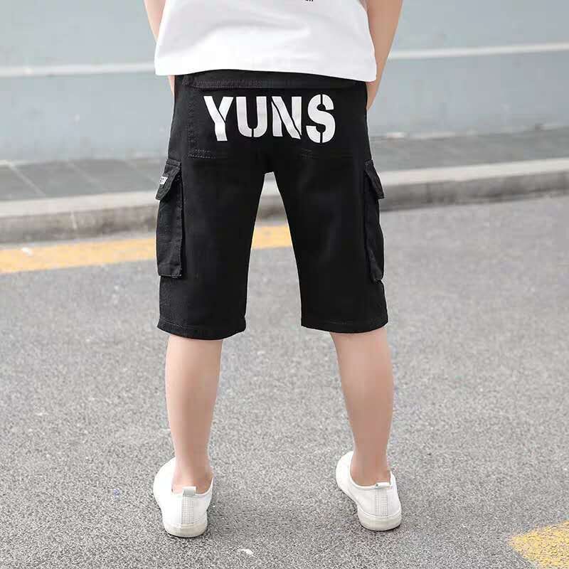 EACHIN Baby Boys Shorts Summer Boys Sport Shorts Elastic Waist Pants Calf Length Trousers Teens 3-14 Years Old Children Clothes