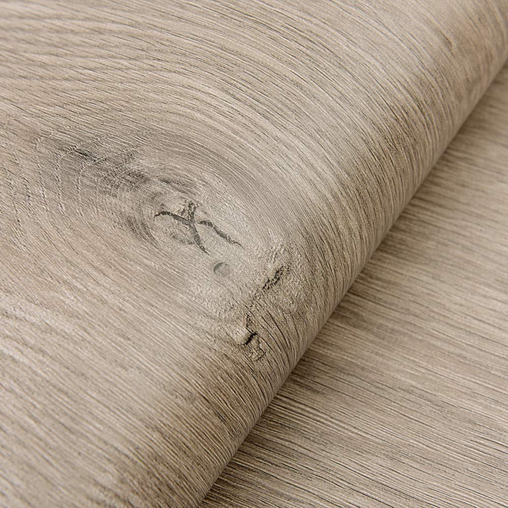 Self Adhesive Light Grey Wood Wallpaper Vinyl Contact Paper for Kitchen Cabinets Furniture Door Sticker Wall Paper