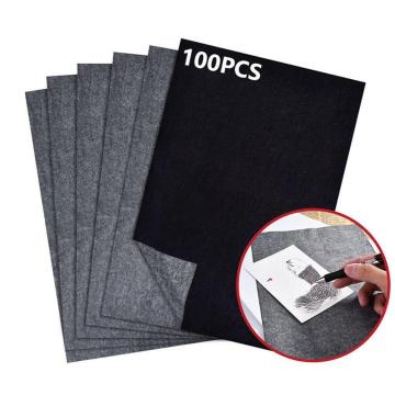 100Pcs/Set Black A4 Copy Carbon Paper Painting Tracing Paper Graphite Painting Reusable Painting Accessories Legible Tracing