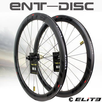 ELITEWHEELS Carbon Wheels Disc Brake 700c Road Bike Wheelset ENT UCI Quality Carbon Rim Center Lock Or 6-blot Bock Road Cycling