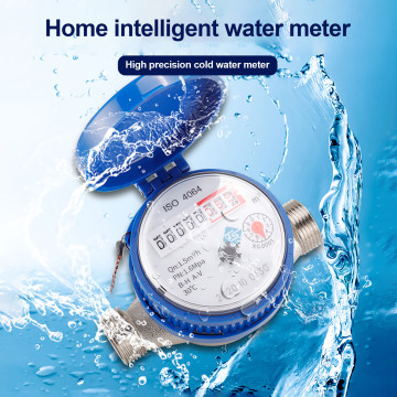 Smart Water Meter Household Mechanical Rotary Wing Cold Water Meter Pointer Digital Display Combination Water Meter55#