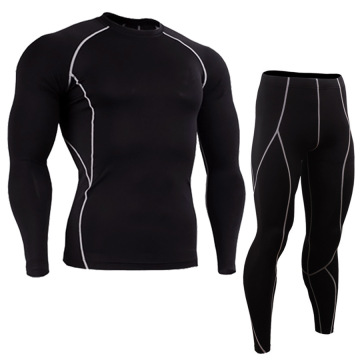 Fashion 2Pcs/Set Men's Tracksuit Gym Fitness Compression Sports Suit Clothes Running Jogging Sport Wear Exercise Workout Tights