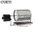 CUKYI Electric Coffee Roaster stainless steel coffee bean roast machine Popcorn Nuts Grains Beans Baking Rotation Speed adjust