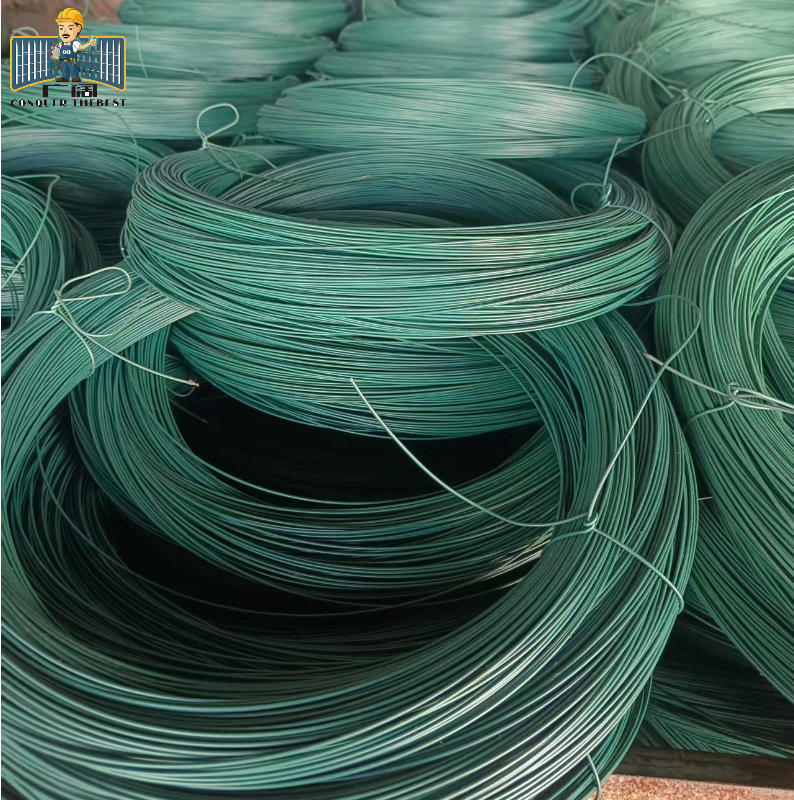 ANJIA Group green PVC coated binding wire coil for construction and fencing applications