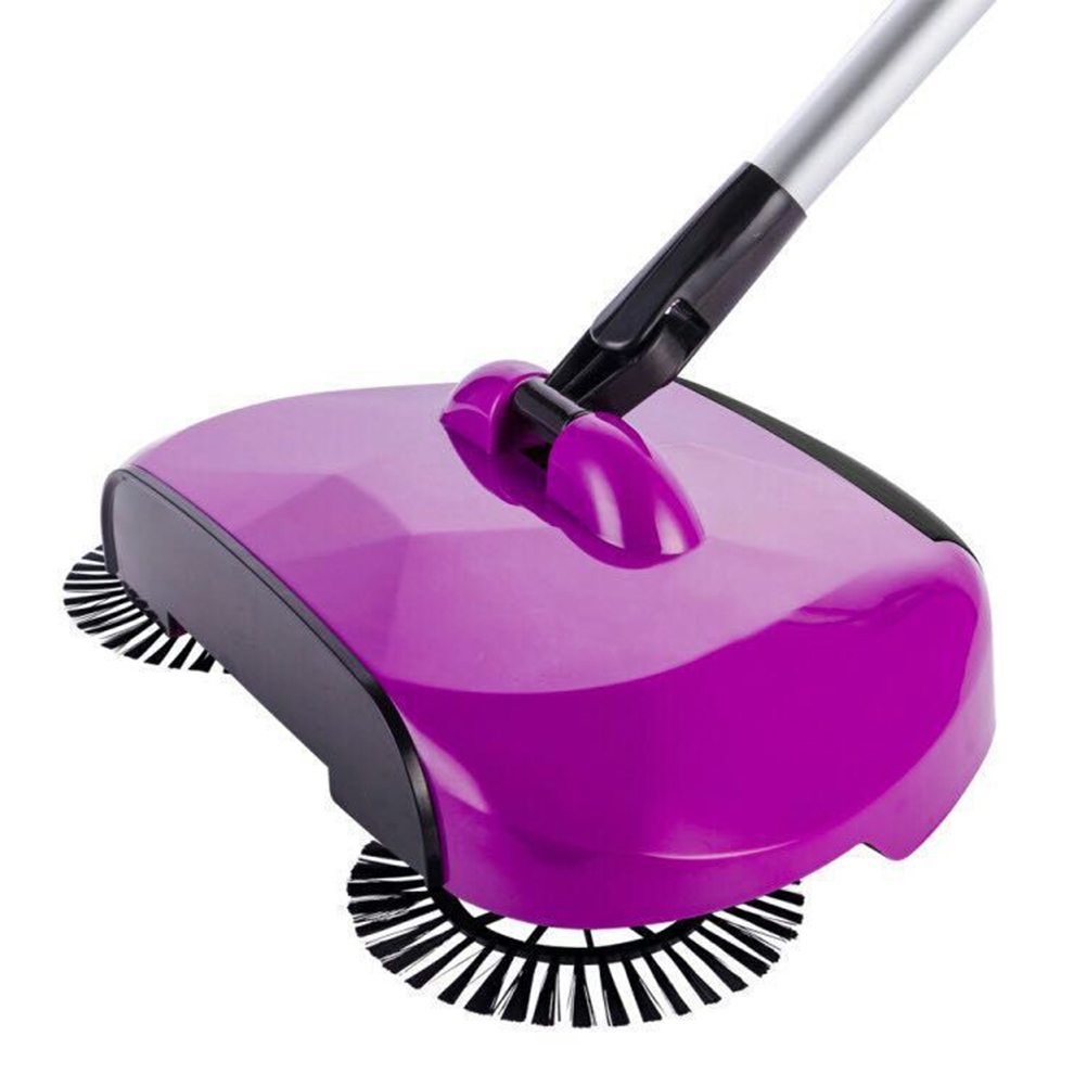 Multi-function 3 in 1 Household Cleaning Lazy Hand Push Sweeper Broom Dustpan Trash Bin 360° Rotating Floor Cleaning Mop A35