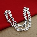 Classic Basic Thick Lobster Clasp Men Necklace 925 Silver Chain Link Necklace Male Women Jewelry