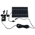 1.8W Mini DC Brushless Solar Powered Water Pump Hotel Park Pool Pond Pump Solar DIY Garden Fountain with Lighting Exterior