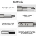 22Pcs Damaged Screw Extractor Drill Bits Purpose Tools HSS Broken Speed Out Easy out Bolt Stud Stripped Screw Remover Tool
