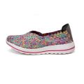 Summer Multi Colors Women Woven Flat Slip-ons