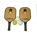2PCS Pickleball Racket Set,3 balls & 2 Paddles &1 bag, Carbon fiberComposition PE Honeycomb Core racket surface,Lightweight