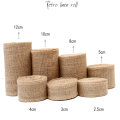 Beautiful 5meters/roll jute rope linen ribbon DIY handmade Christmas wedding craft lace linen roll Clothing, packaging gifts