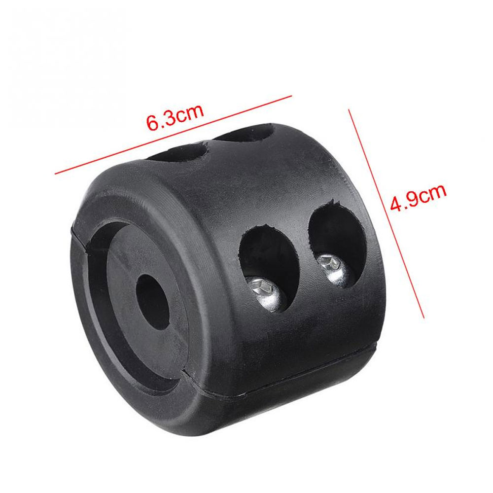 DSYCAR 1Pcs Universal Winch Cable Hook Stopper Black Rubber Winch Line Hook for Rope Cable with Wrench and Screws for Jeep ATV