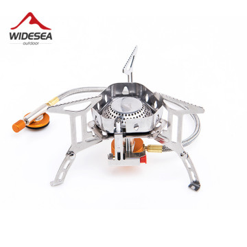 Widesea Wind proof outdoor gas burner camping stove lighter tourist equipment kitchen cylinder propane grill