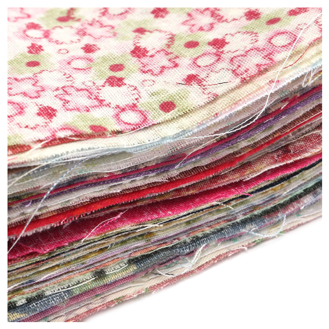 100Pcs 10x10cm Square Floral Cotton Fabric Patchwork Cloth For DIY Craft Sewing