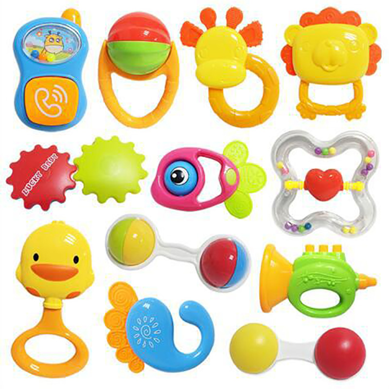 Infant Baby Rattles Mobiles Teether Toys Infant Music Lovely Hand Shake Bell Ring Bed Crib Newborn Educational Toy