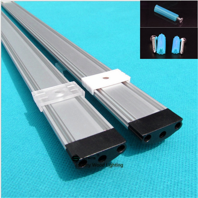 5-30PCS 40inch 1m led bar light , 12mm pcb led aluminium profile matte clear cover, aluminium channel for rigid strip