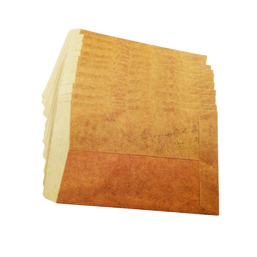 50pcs/lot New vintage kraft paper envelopes antique kraft gift envelope for wedding party