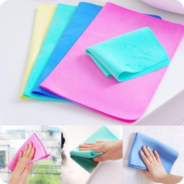 30*20CM Home Kitchen Microfiber Towels Absorbent Car Cloth For Cleaning Micro Fiber Wipe Table PVA Chamois Cham Kitchen Towels