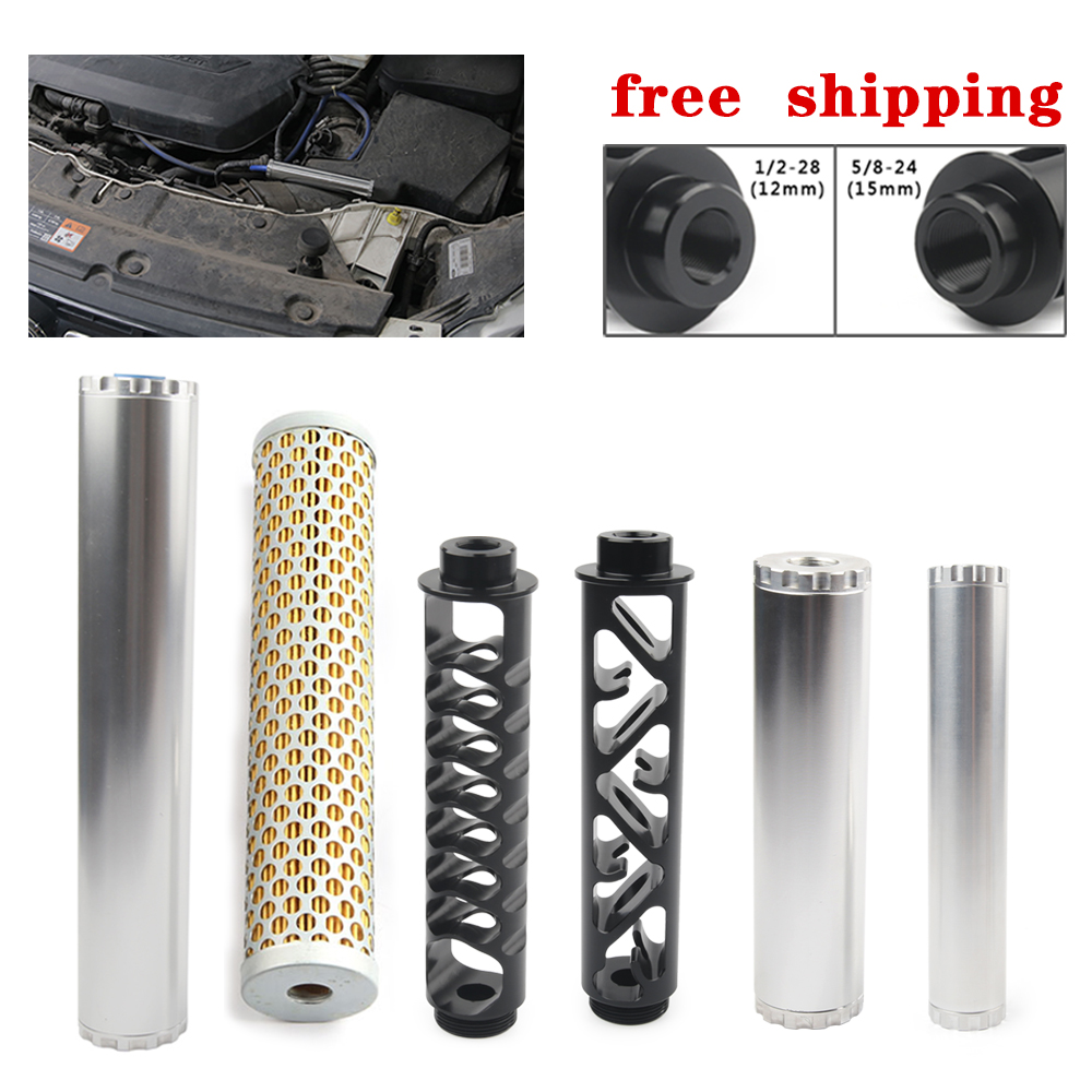 A full range Aluminum 1/2-28 or 5/8-24 Car Fuel Filter Car Solvent Trap FOR NAPA 4003 WIX 24003