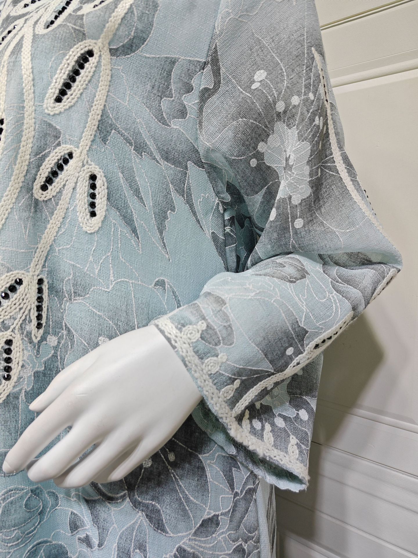 Embroidered Jalabiya Abaya Dress AB505 (6)
