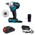 21V Electric Impact Wrench Brushless Wrenchs With 22mm Socket Li-ion Battery Hand Drill Installation Power Tools