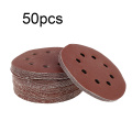 50/100PCS 5Inch 125mm Round Sandpaper Eight Hole Disk Sand Sheets Grit 40-240 Hook and Loop Sanding Disc Polish Abrasive Tools