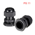 Uxcell Black 6pcs M22/M18/PG11/PG7 Cable Gland Plastic Adjustable Water Proofing Connector Joint Locknut for Fixing Cable