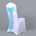 One Organza Chair Sashes Chair Bows for Wedding Party Christmas Xmas Cover Banquet Decoration 18 x 275cm Sheer Fabric