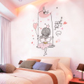 Stars Coulds Hangings Wall Stickers DIY Girl Moon Mural Decals for Kids Rooms Baby Bedroom House Decoration