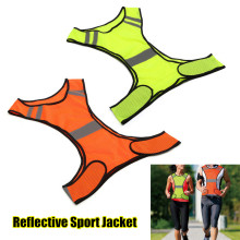 Breathable Adjustable Safety Security High Visibility Reflective Vest Gear Stripes Jacket Night Running Work Cycling Sport Vest