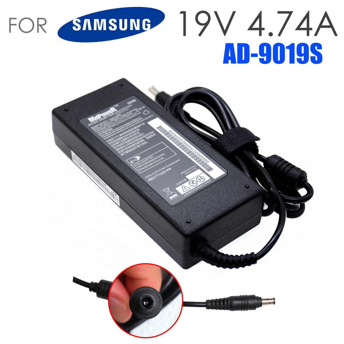 For samsung 350U2B 350V5C 355V5C 370R4E R528 R530 RF511 RF512 RF710 RF711 RF712 laptop power supply AC adapter charger 19V 4.74A